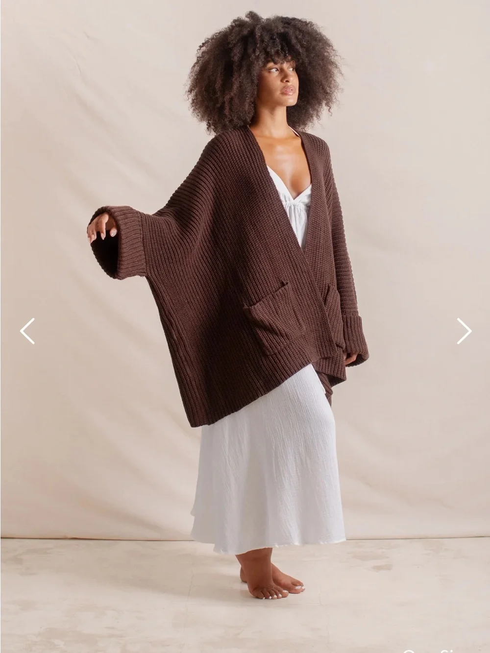 Indigo Luna Tuula Poncho in Cacao - Picture 1 of 8